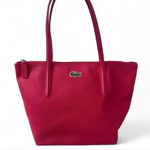 Lacoste L.12.12 Pink Zip Tote | Preppy Coastal Y2K Minimalist Bag